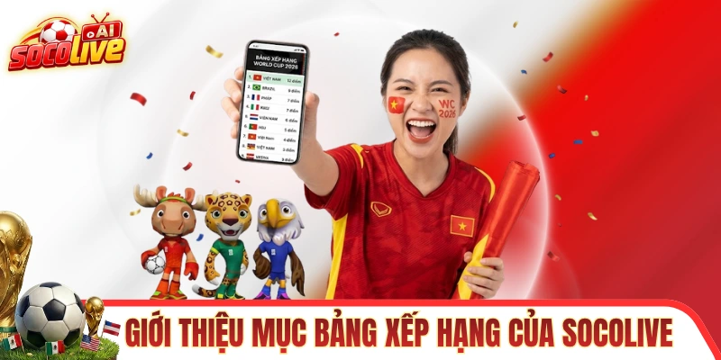 Giới thiệu chuyên mục bảng xếp hạng của SOCOLIVE 