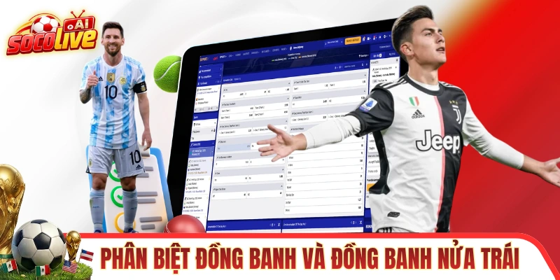 Phân biệt đồng banh và đồng banh nửa trái